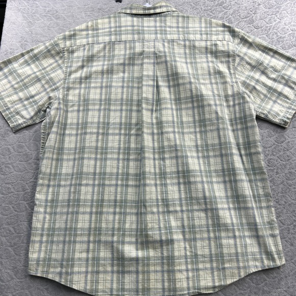 L.L.Bean Traditional Fit Plaid Shirt Men's XL Short Sleeve Cotton Button Up - Picture 3 of 9